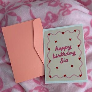 Sister birthday card